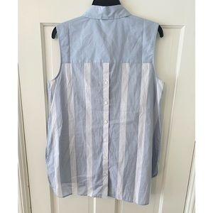 Halogen Nordstrom button down collar dress striped shirts blouse